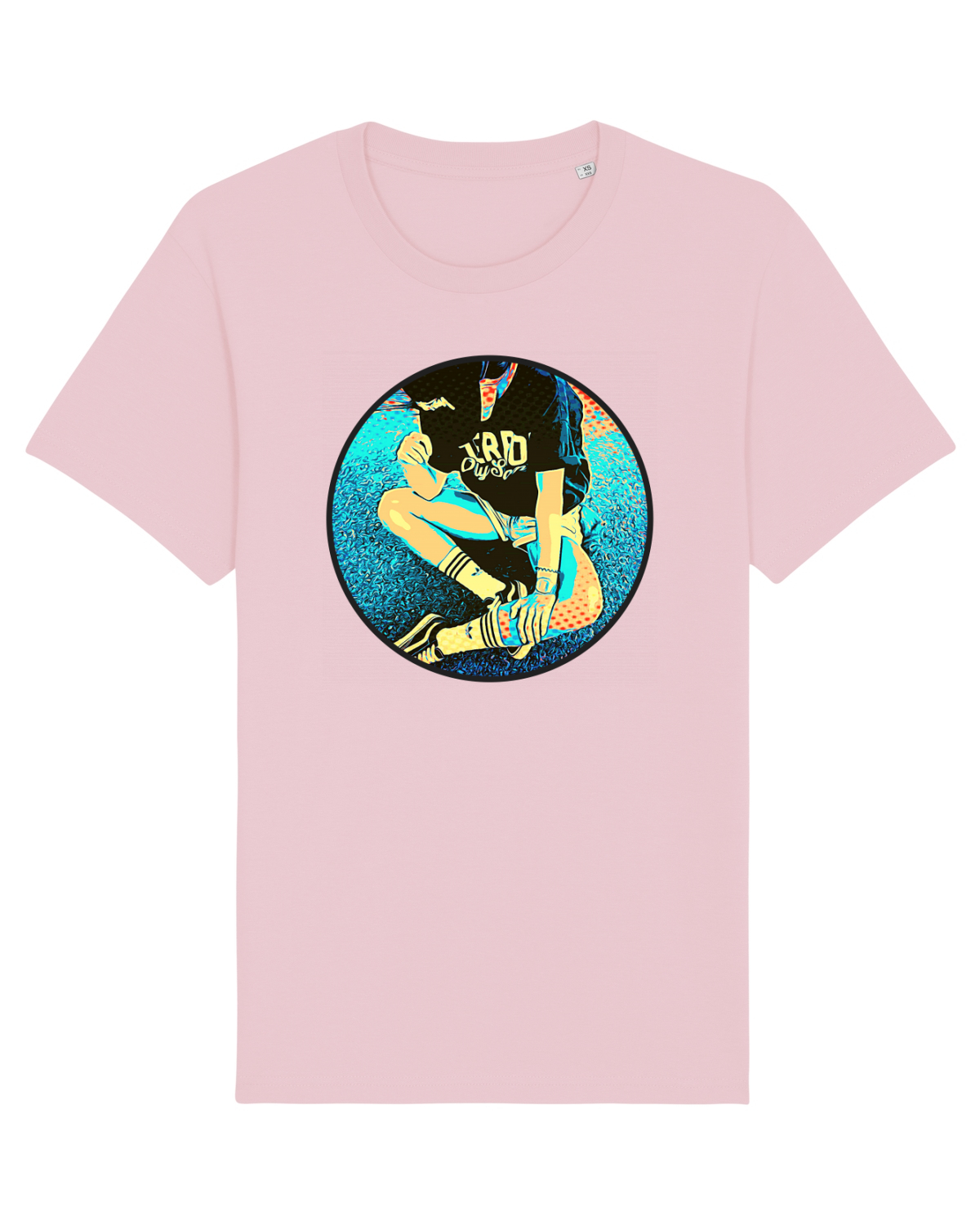 Tricou mânecă scurtă Unisex Rocker Cotton Pink