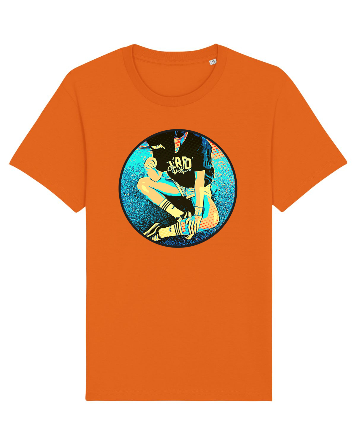 Tricou mânecă scurtă Unisex Rocker Bright Orange