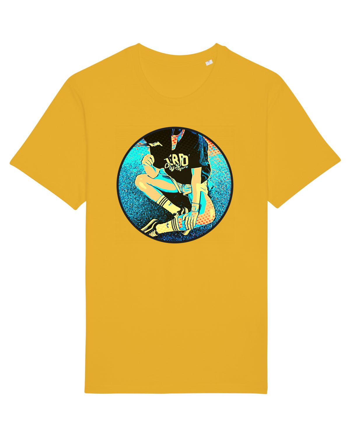 Tricou mânecă scurtă Unisex Rocker Spectra Yellow