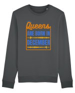 Queens Are Born In December  Bluză mânecă lungă Unisex Rise