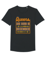 Queens Are Born In December  Tricou mânecă scurtă guler larg Bărbat Skater