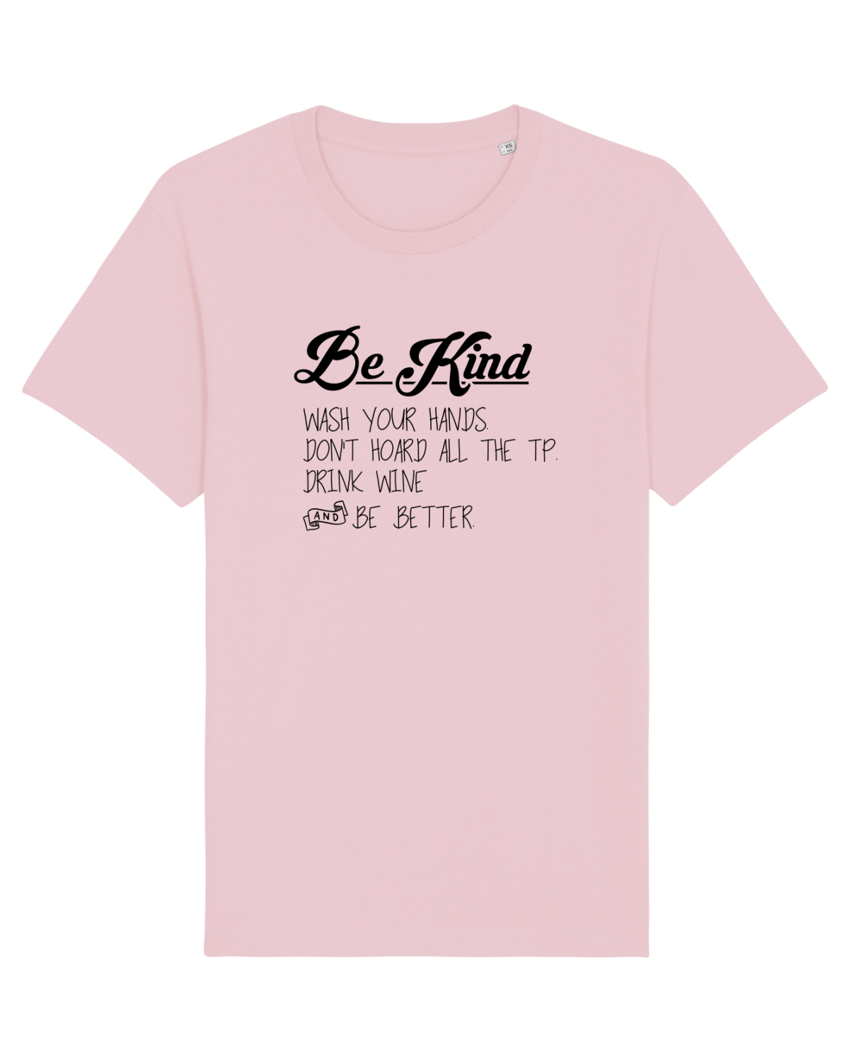 Tricou mânecă scurtă Unisex Rocker Cotton Pink