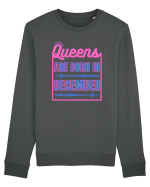 Queens Are Born In December  Bluză mânecă lungă Unisex Rise
