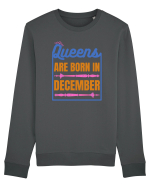 Queens Are Born In December  Bluză mânecă lungă Unisex Rise