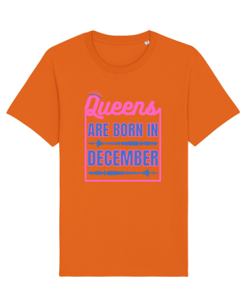 Queens Are Born In December  Bright Orange