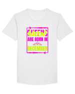 Queens Are Born In December  Tricou mânecă scurtă guler larg Bărbat Skater