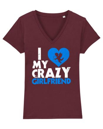 Crazy girlfriend Burgundy