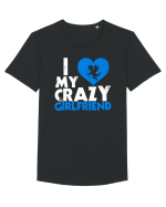 Crazy girlfriend Tricou mânecă scurtă guler larg Bărbat Skater