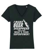 Make Beer disappear Tricou mânecă scurtă guler V Damă Evoker