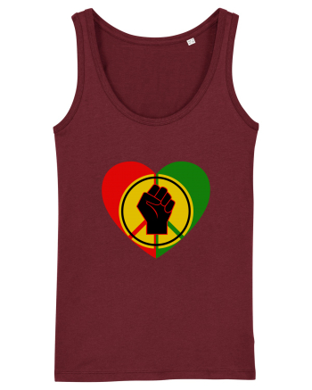 Peace Love Resist Burgundy
