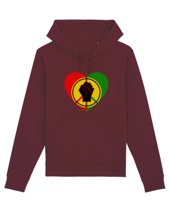 Peace Love Resist Burgundy