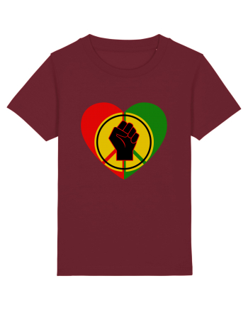 Peace Love Resist Burgundy