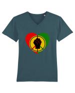 Peace Love Resist Tricou mânecă scurtă guler V Bărbat Presenter