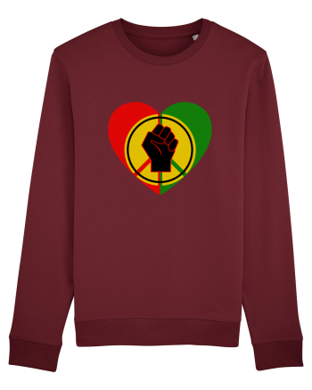 Peace Love Resist Burgundy