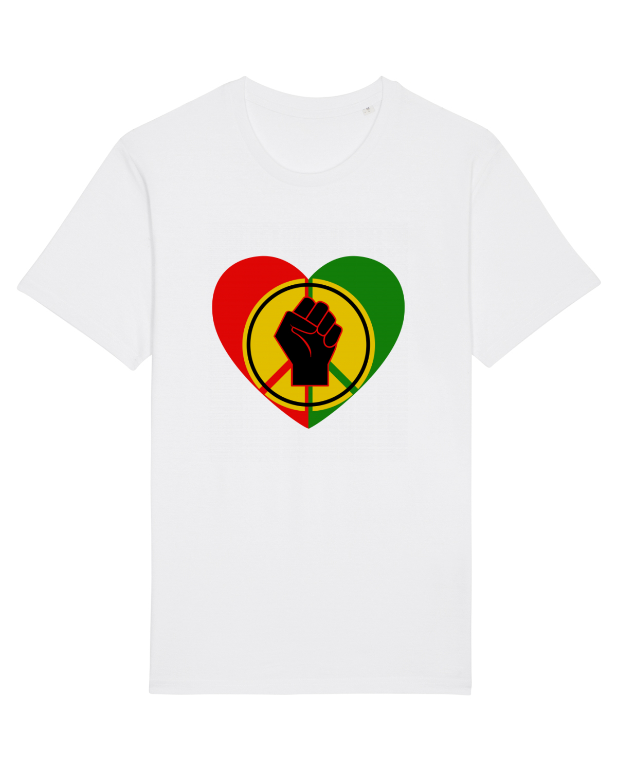 Tricou mânecă scurtă Unisex Rocker White