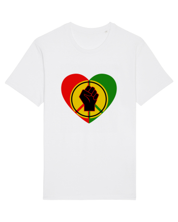 Peace Love Resist White