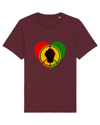 Peace Love Resist Burgundy