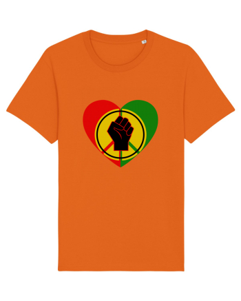 Peace Love Resist Bright Orange