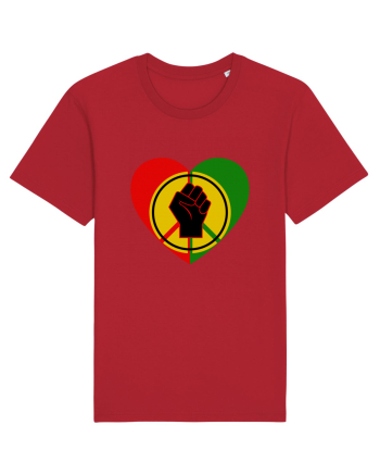 Peace Love Resist Red