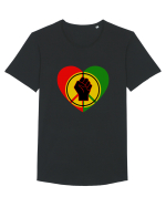 Peace Love Resist Tricou mânecă scurtă guler larg Bărbat Skater