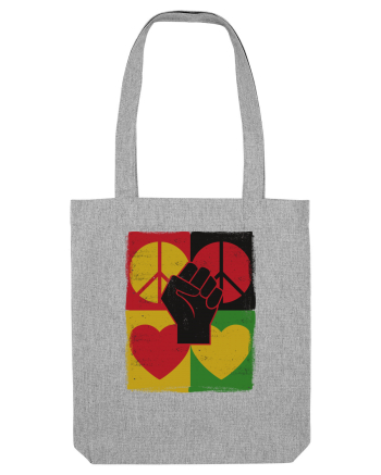 Peace Love Resist Heather Grey