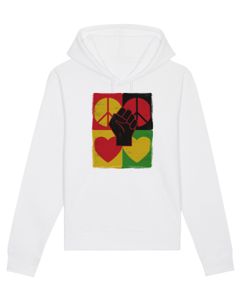 Peace Love Resist White