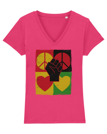 Peace Love Resist Raspberry