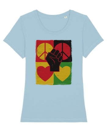 Peace Love Resist Sky Blue