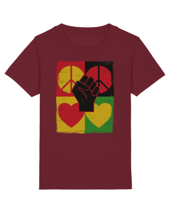 Peace Love Resist Burgundy