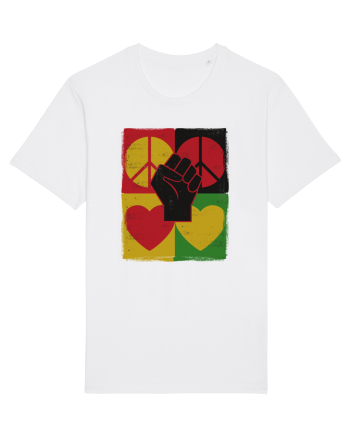 Peace Love Resist White