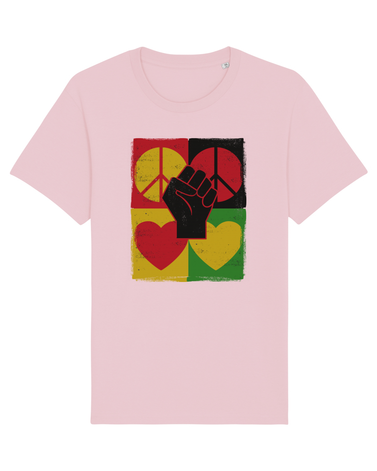 Tricou mânecă scurtă Unisex Rocker Cotton Pink