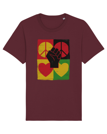 Peace Love Resist Burgundy