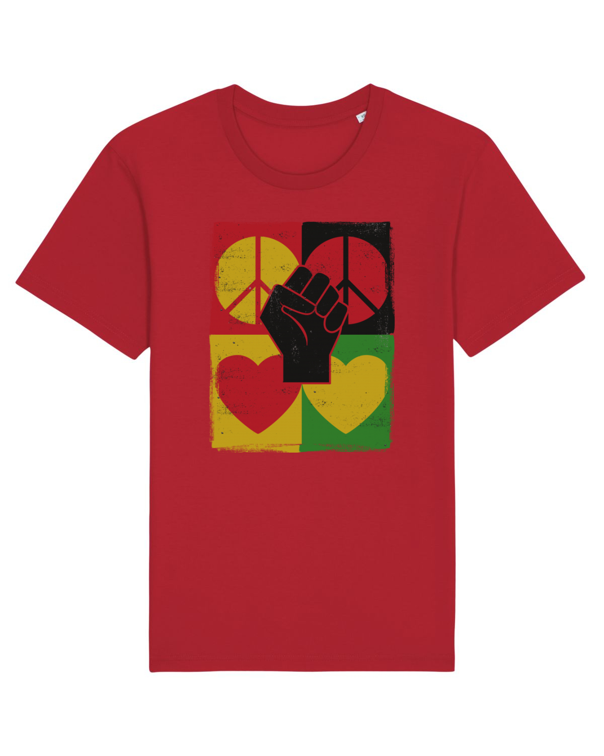Tricou mânecă scurtă Unisex Rocker Red
