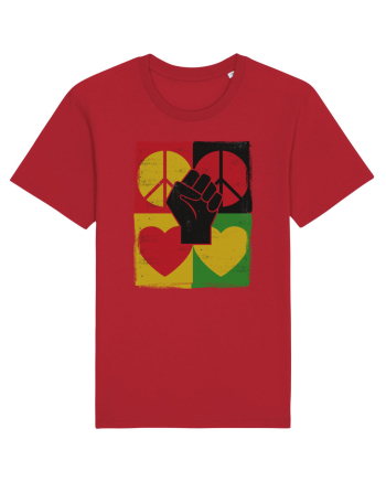 Peace Love Resist Red
