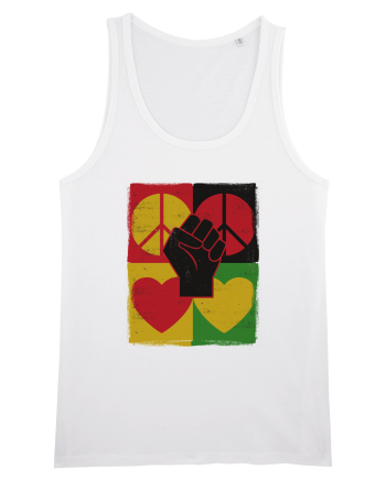 Peace Love Resist White