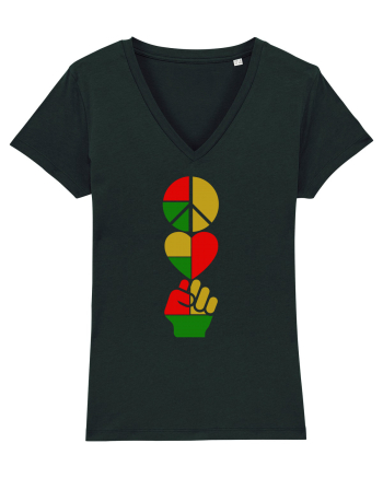 Peace Love Resist Black