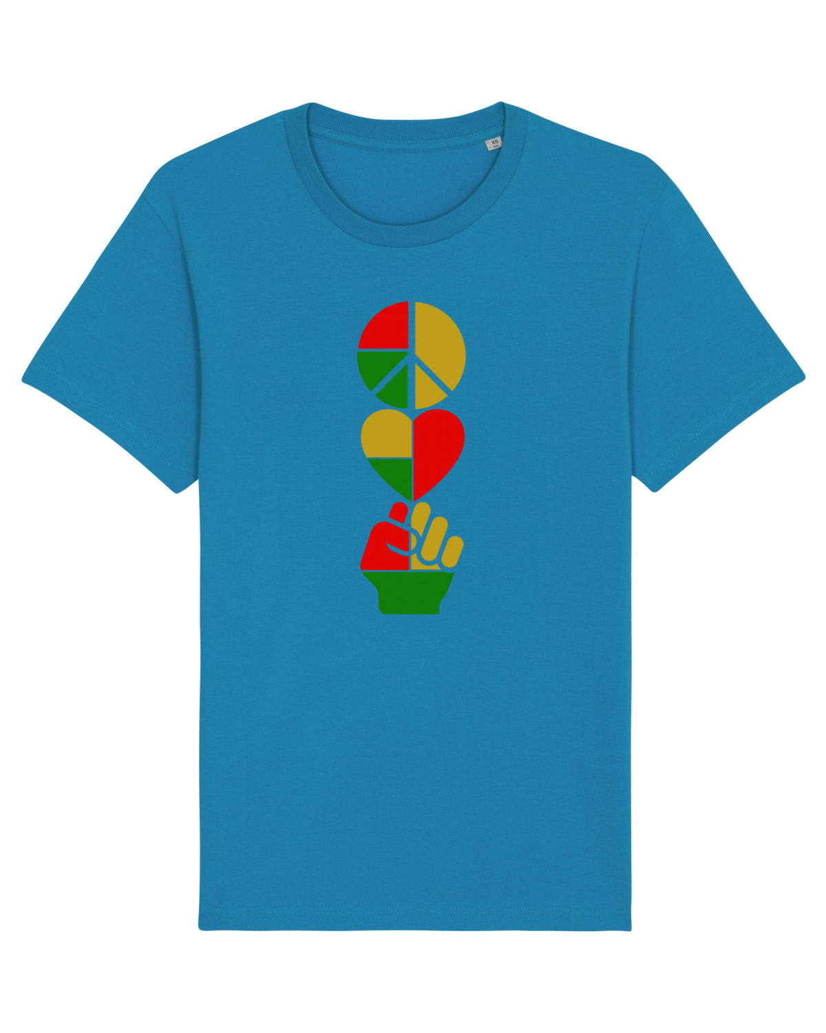 Tricou mânecă scurtă Unisex Rocker Azur
