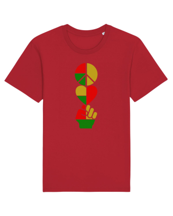 Peace Love Resist Red