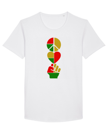 Peace Love Resist White
