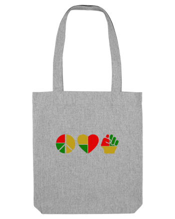 Peace Love Resist Heather Grey