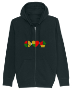 Peace Love Resist Hanorac cu fermoar Unisex Connector
