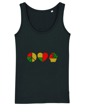 Peace Love Resist Black