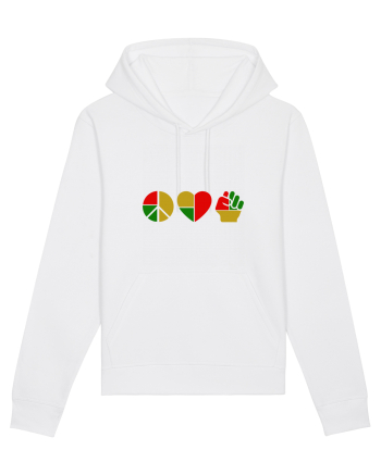 Peace Love Resist White