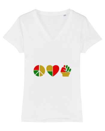 Peace Love Resist White
