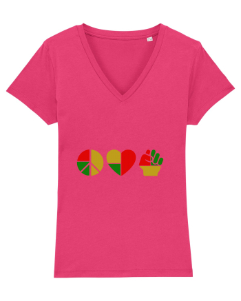 Peace Love Resist Raspberry