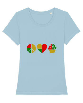 Peace Love Resist Sky Blue