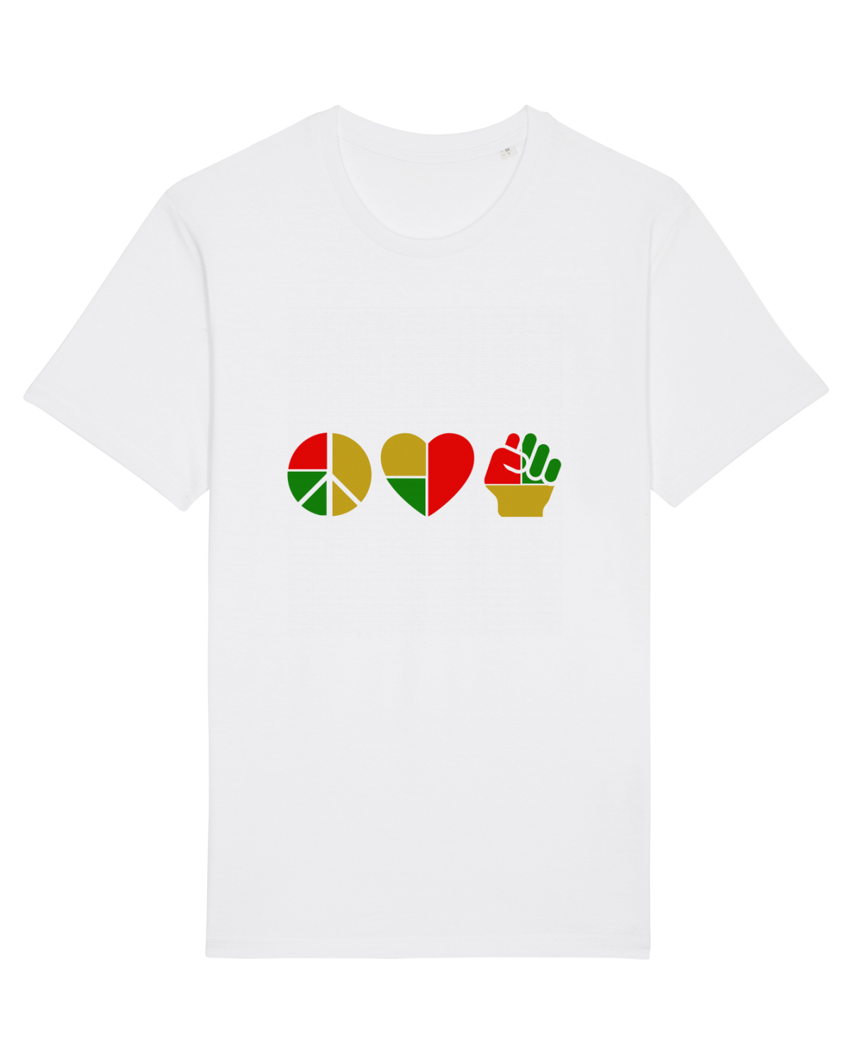 Tricou mânecă scurtă Unisex Rocker White