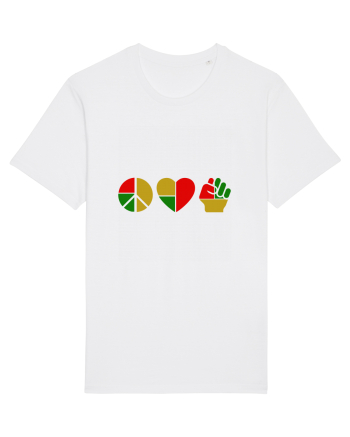 Peace Love Resist White