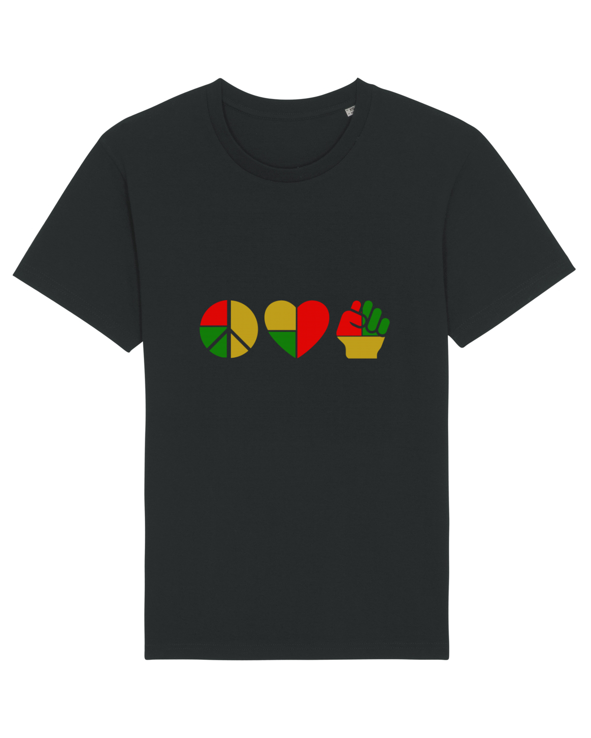 Tricou mânecă scurtă Unisex Rocker Black