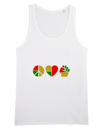 Peace Love Resist White